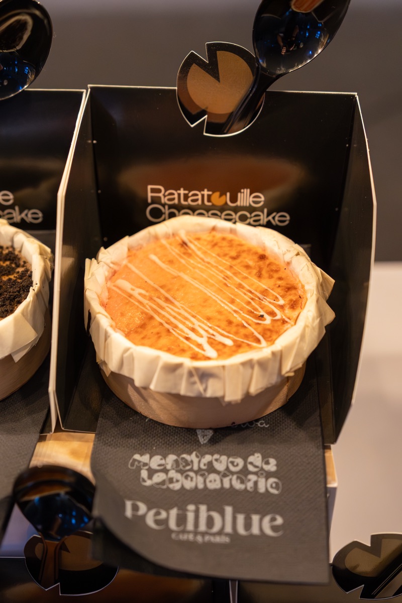 Tarta de queso individual caramelizada de Ratatouille Cheesecake